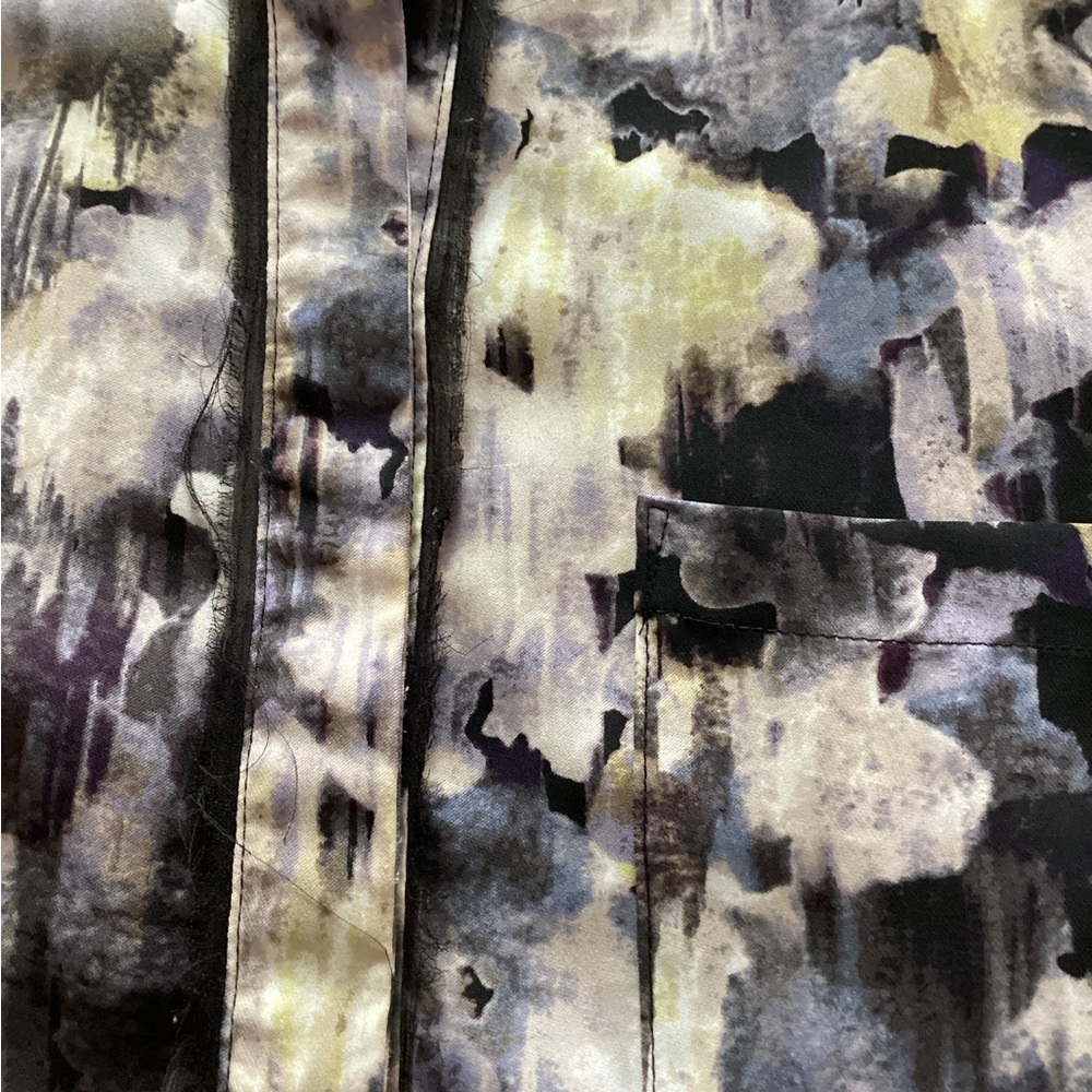 Vera by Vera Wang floral watercolor print blouse - Picture 5 of 7